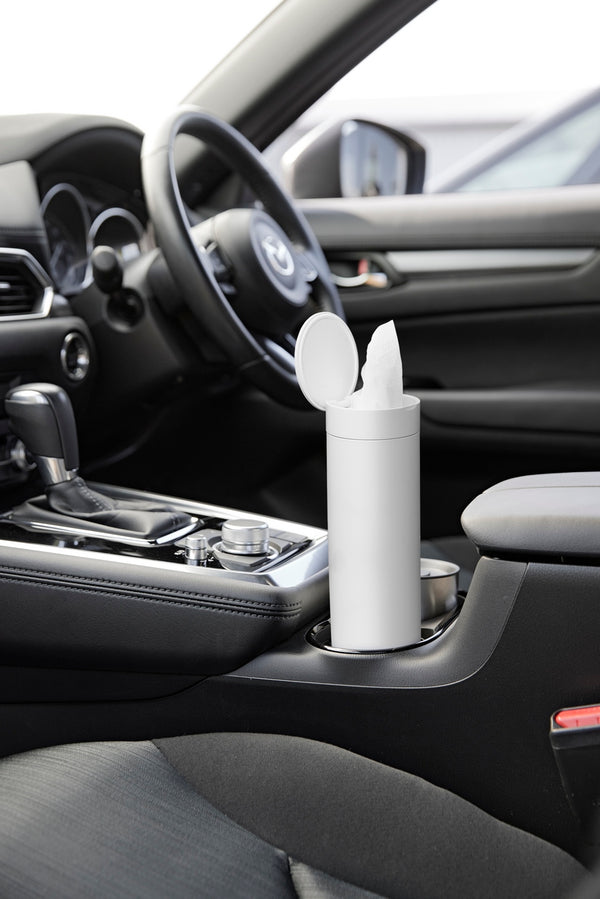 Round Tissue Box - Tower - White