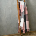 Plaid Tissé - Rose / Gris - Tartan Waffle