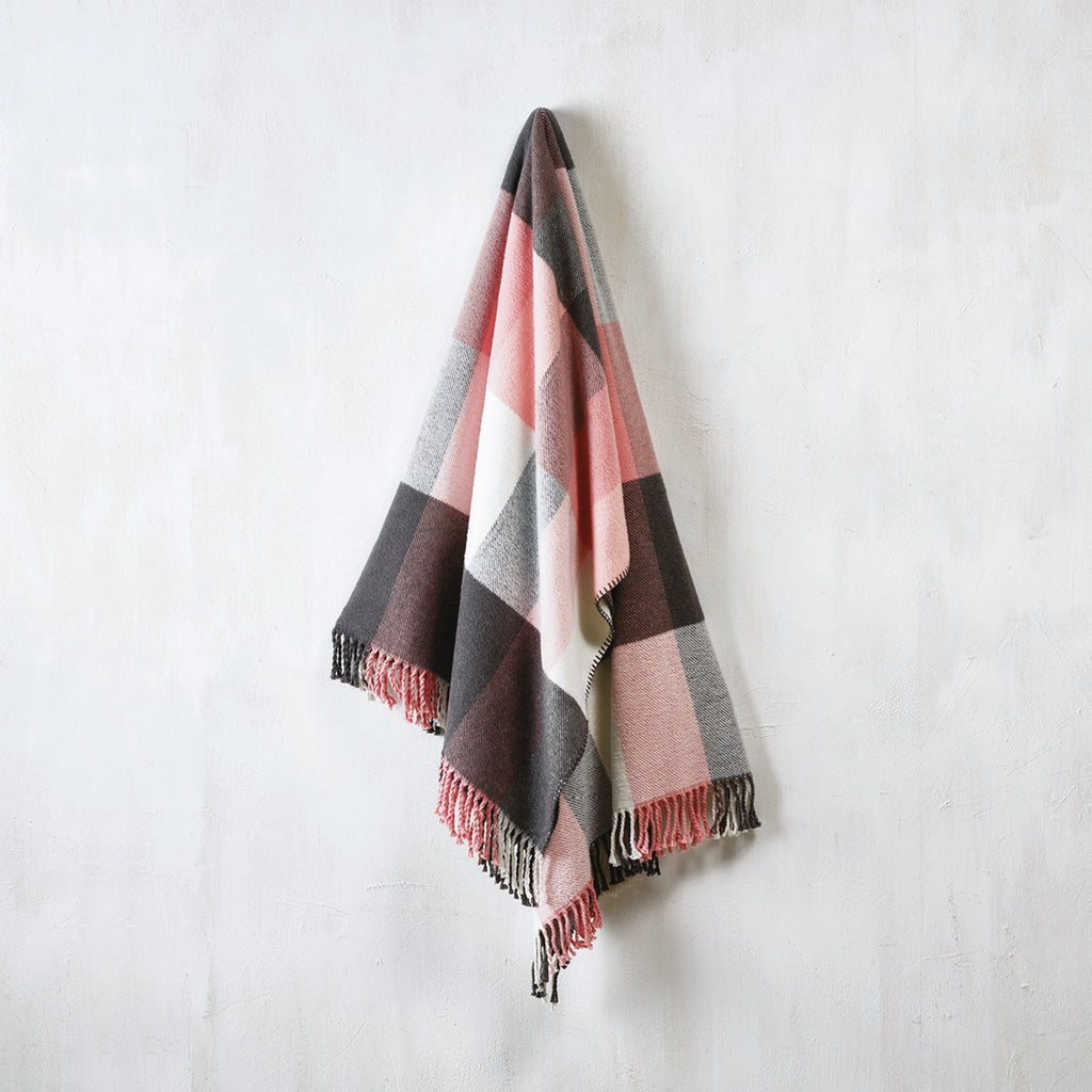 Plaid tessuto - Rosa / Grigio - Tartan