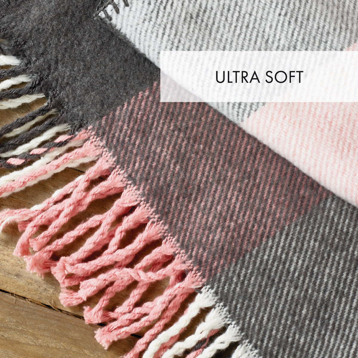 Plaid tessuto - Rosa / Grigio - Tartan
