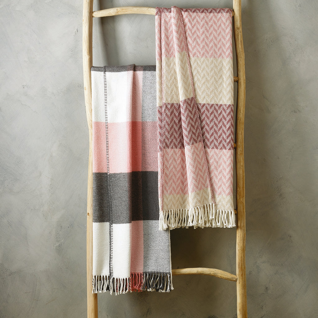 Plaid tessuto - Rosa / Grigio - Tartan