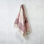 Plaid Tejido - Rosa / Malva - Chevron