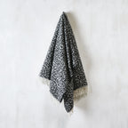Plaid Tissé - Noir / Gris Foncé - Leopard
