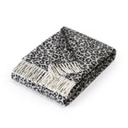 Plaid Tissé - Noir / Gris Foncé - Leopard