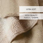Plaid En Polaire - Beige / Taupe - Square