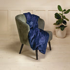 Maxi Fleece Throw/Bedspread - Blue - Plain