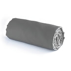 Drap-Housse Satin De Coton - Gris Clair - Uni