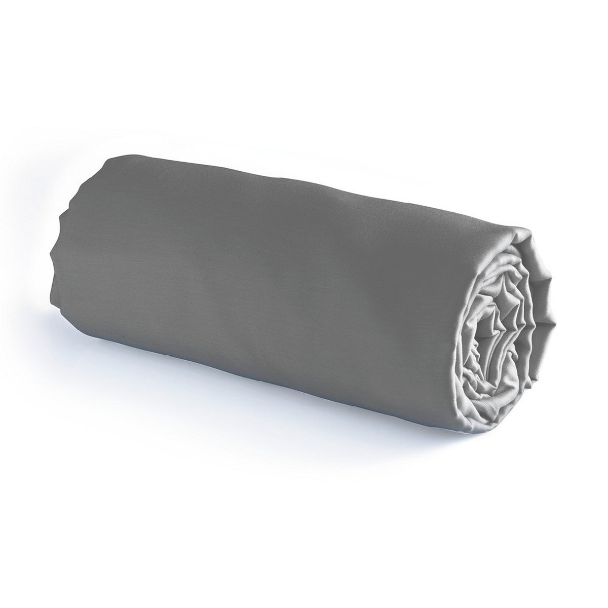 Drap-Housse Satin De Coton - Gris Clair - Uni