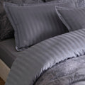 Drap-Housse Satin De Coton - Gris Foncé - Uni