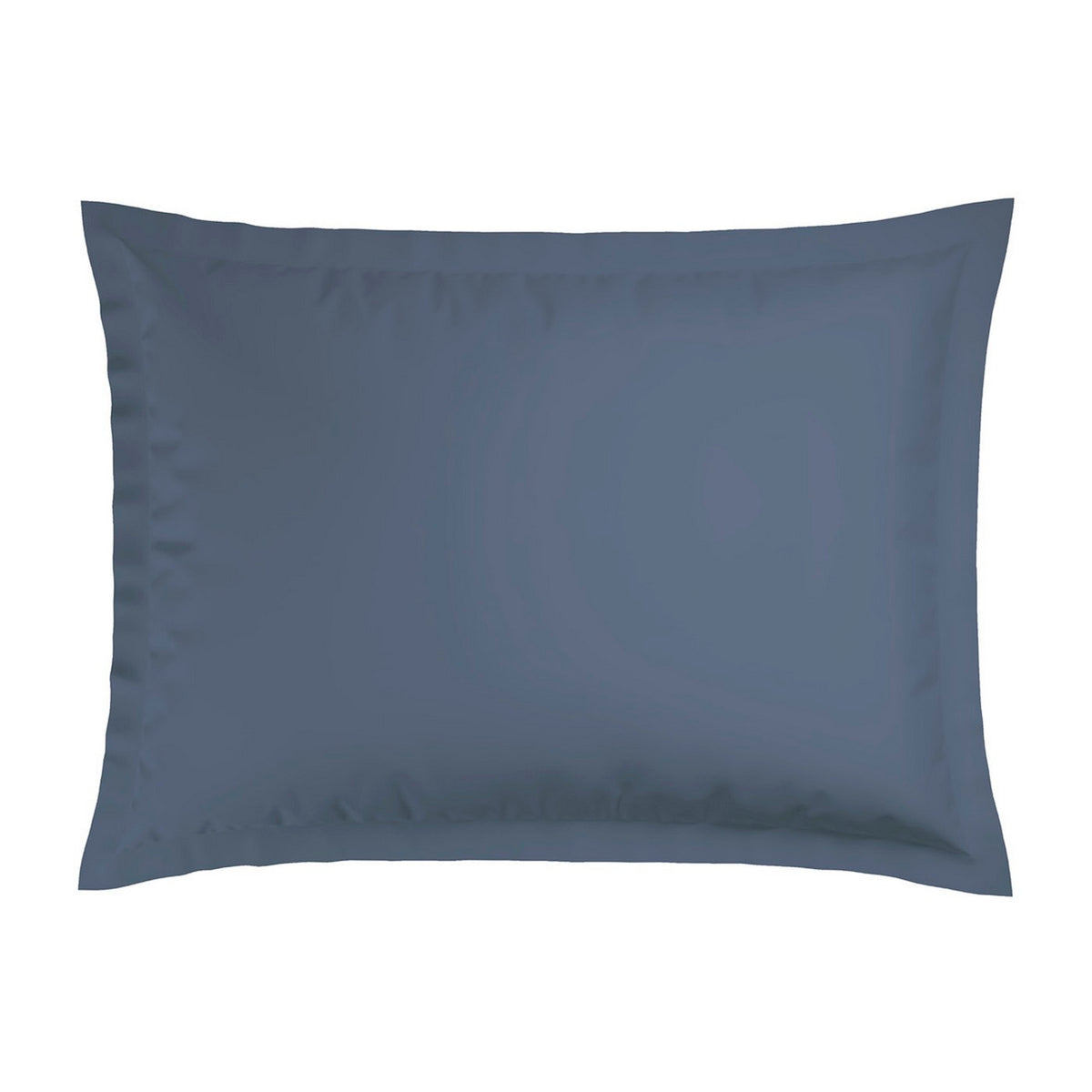 Set Of 2 Dobby Stripe Woven Cotton Satin Pillowcases - Blue - Dobby Stripe Woven