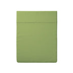 Cotton Sateen Flat Sheet - Green - Murmure Floral