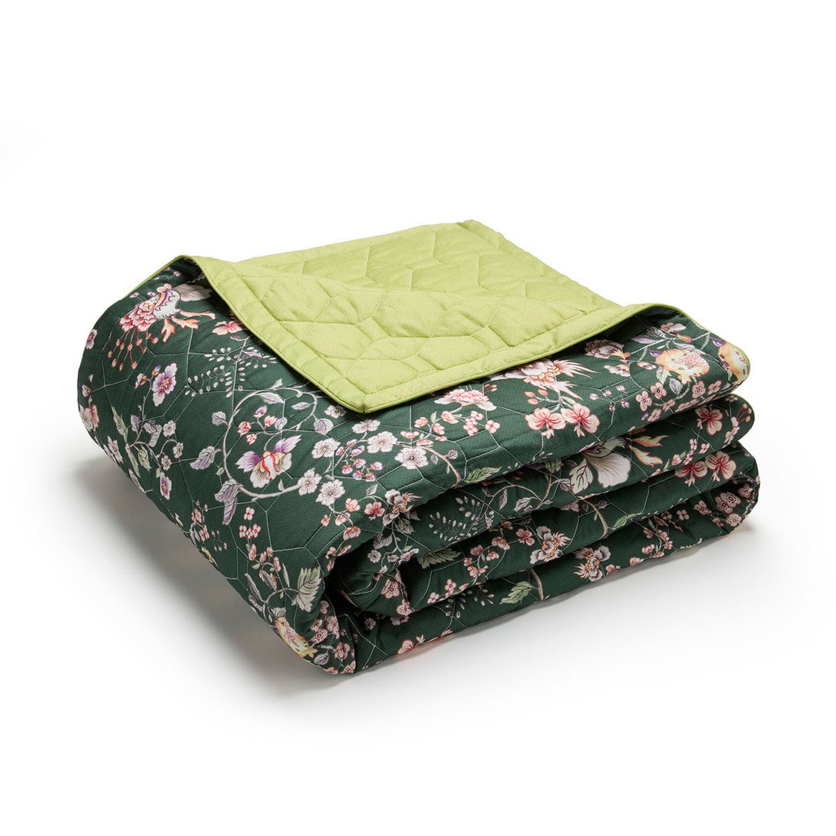 Copriletto XL - Verde - Murmure Floral
