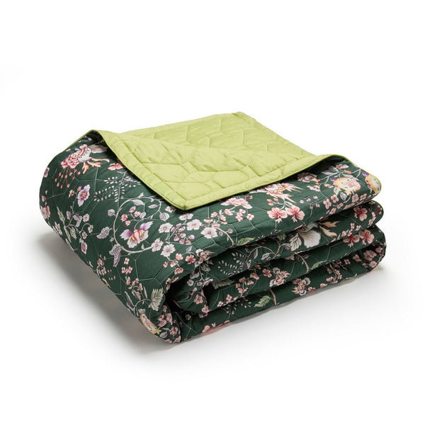 Copriletto XL - Verde - Murmure Floral
