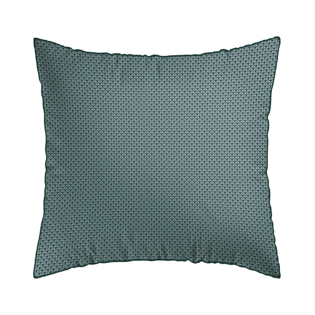 Set De 2 Fundas De Almohada Satén De Algodón - Verde - Harmonie Des Oiseaux