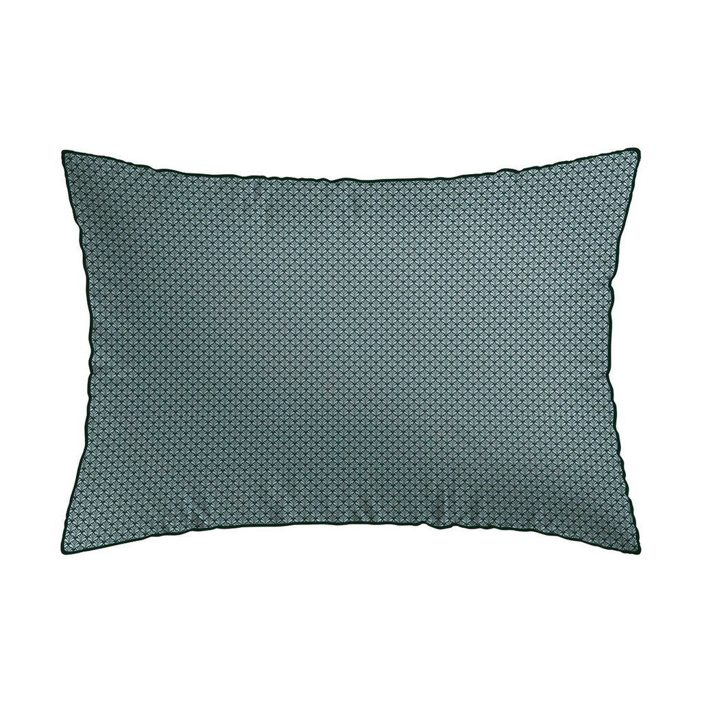 Set De 2 Fundas De Almohada Satén De Algodón - Verde - Harmonie Des Oiseaux