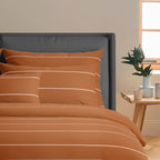 Set De 2 Taies D'Oreiller Satin De Coton - Brun - Camille