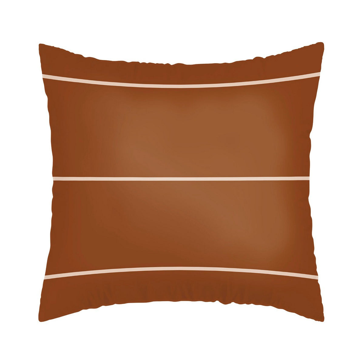 Set De 2 Taies D'Oreiller Satin De Coton - Brun - Camille