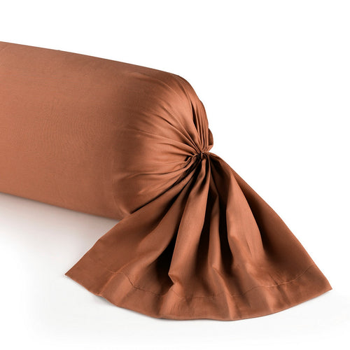 Taie De Traversin Satin De Coton - Brun - Uni
