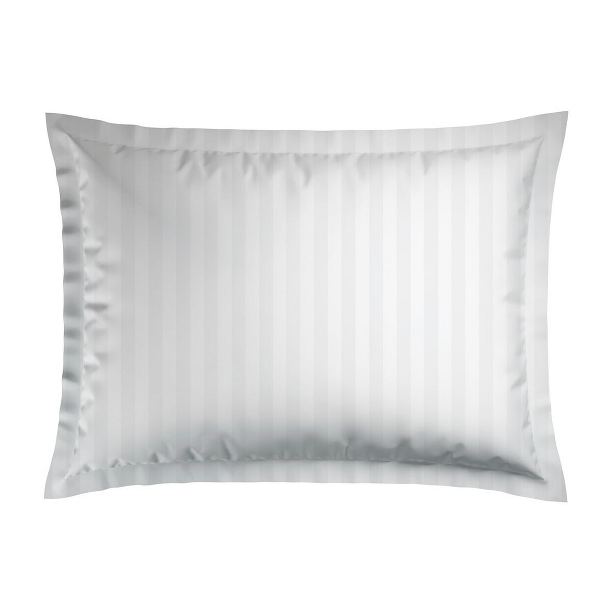 Set of 2 Dobby Woven Stripe Cotton Sateen Pillowcases - White - Dobby Stripe Woven