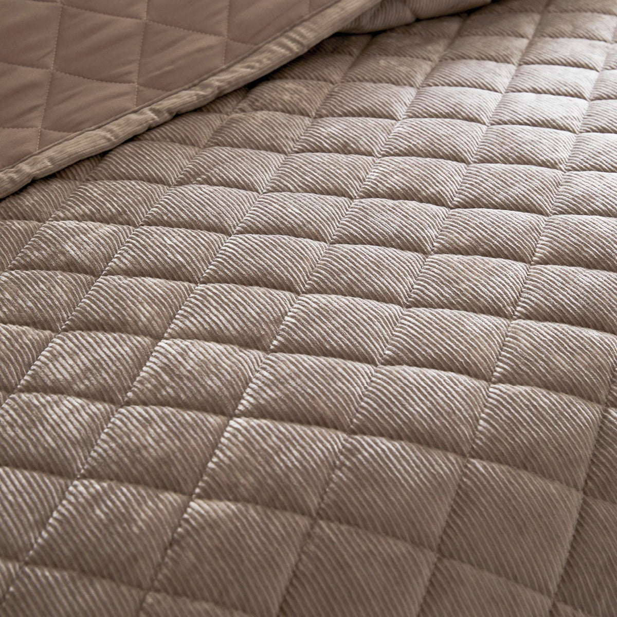 Couvre-Lit Corduroy - Taupe - Diamond