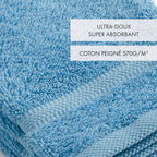 Set of 4 Flannels - Sky Blue - Vague