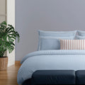 Set of 2 Cotton Percale Pillowcases - Light Blue - Nantes