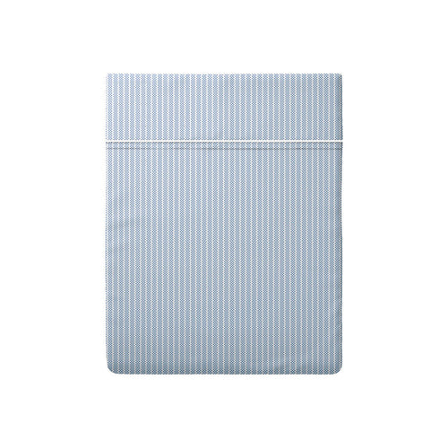 Drap Plat Coton Percale - Bleu Clair - Nantes