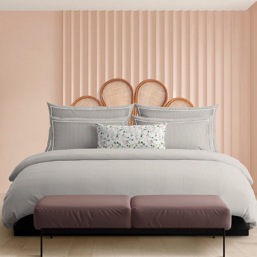 Housse De Couette + Taies D'Oreiller Coton Percale - Taupe - Nantes