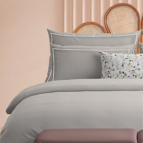 Taie De Traversin Coton Percale - Taupe - Nantes