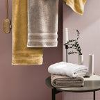 Set De 4 Serviettes D'Invitées - Taupe - Vague