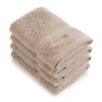 Set De 4 Serviettes D'Invitées - Taupe - Vague