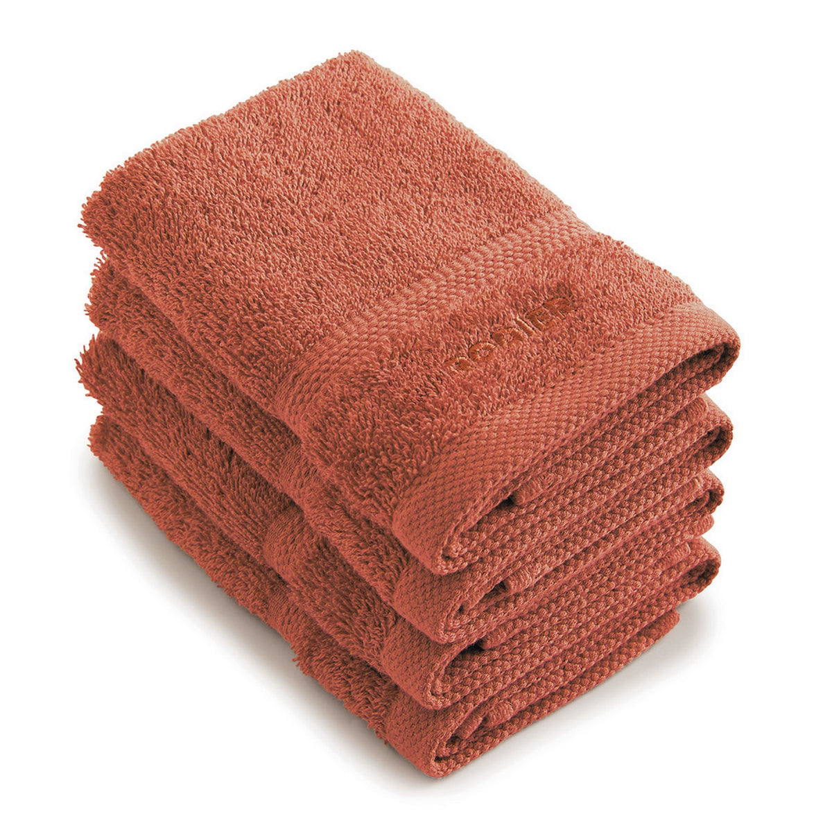 Set De 4 Toallas De Tocador - Terracotta - Vague