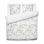Housse De Couette + Taies D'Oreiller Satin De Coton - Blanc - Colibri Chantant