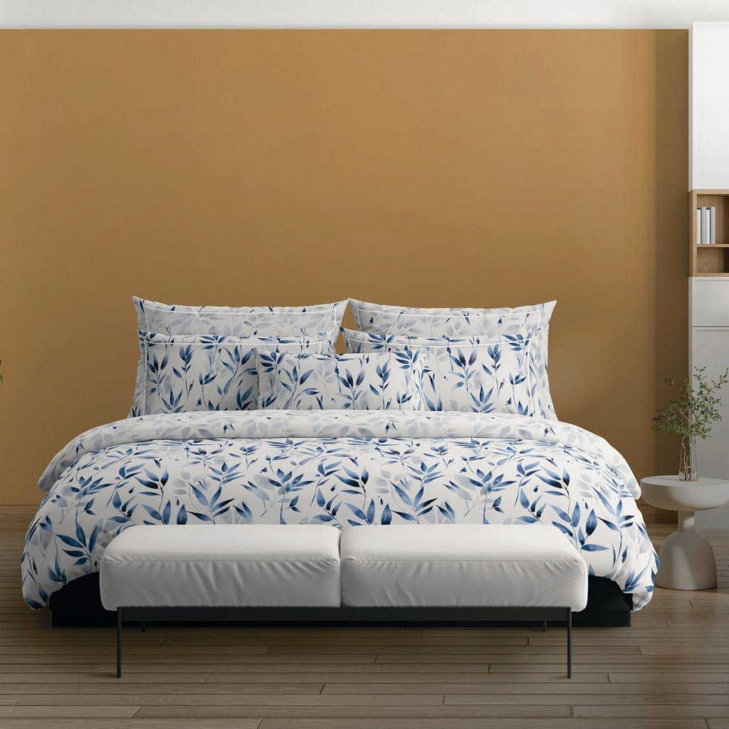 Lenzuolo Piano in Raso di Cotone - Bianco - Splendore Blu