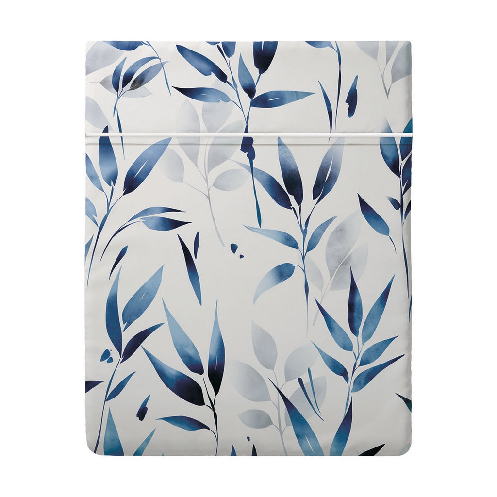 Lenzuolo Piano in Raso di Cotone - Bianco - Splendore Blu