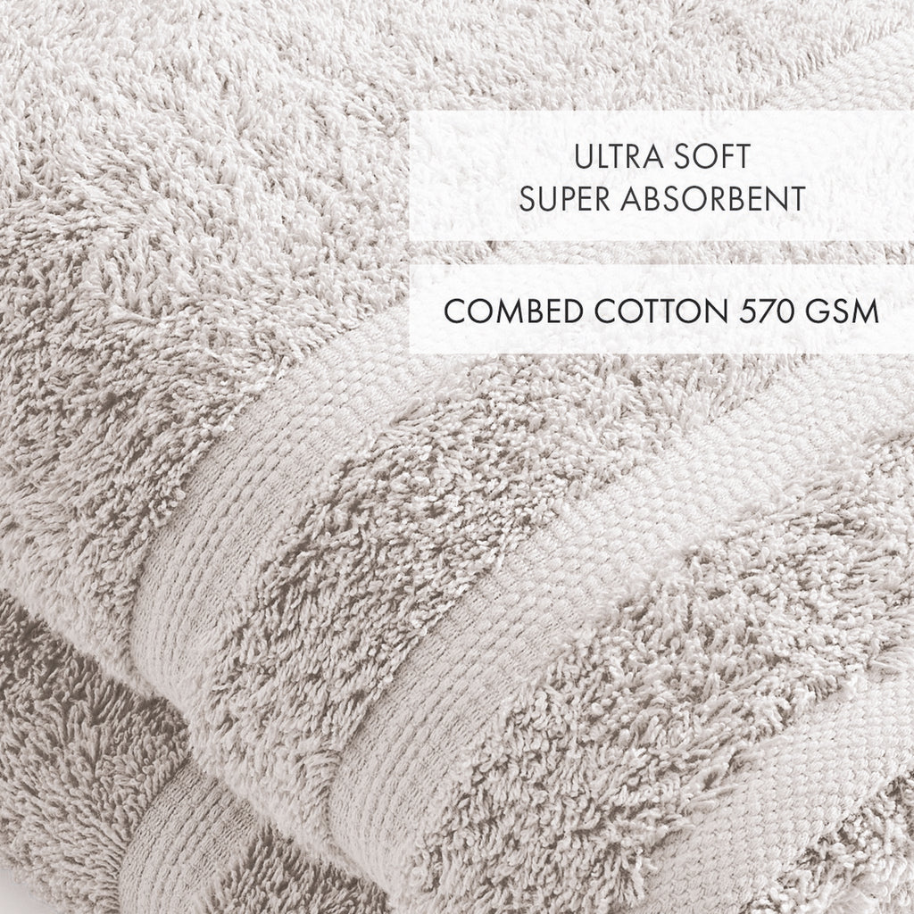 Set De 2 Draps De Bain - Sable - Vague