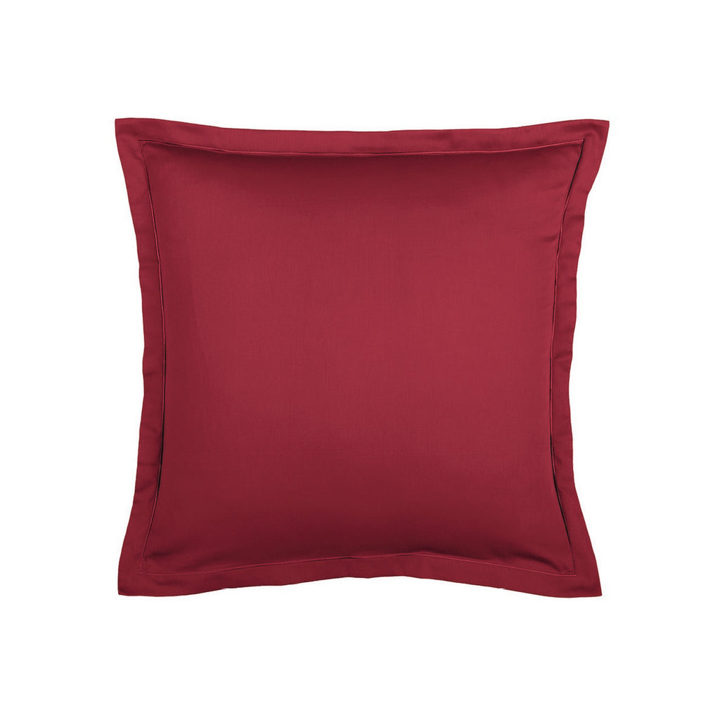 Set de 2 fundas de almohada de satén de algodón - Burdeos 01 - Liso 1 Baratta