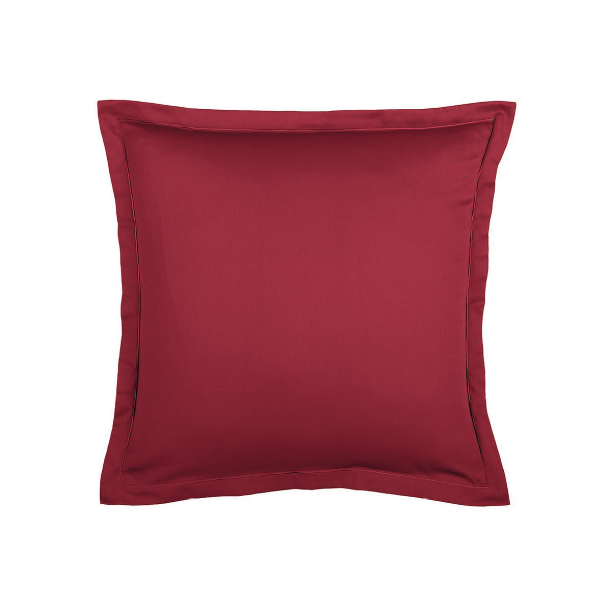 Set de 2 fundas de almohada de satén de algodón - Burdeos 01 - Liso 1 Baratta