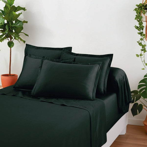 Set De 2 Taies D'Oreiller Satin De Coton - Gris 03 - Uni 1 Baratta