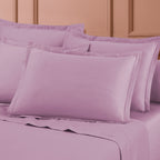 Set De 2 Taies D'Oreiller Satin De Coton - Rose 03 - Uni 1 Baratta