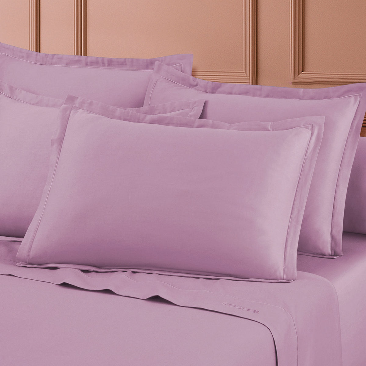 Set De 2 Taies D'Oreiller Satin De Coton - Rose 03 - Uni 1 Baratta