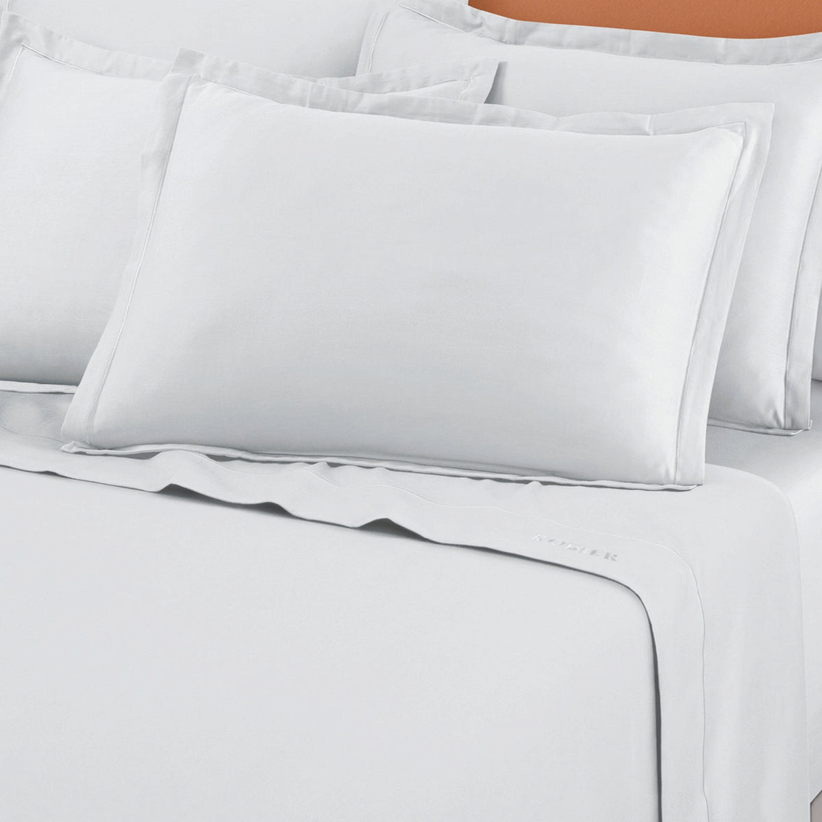 Drap Plat Satin De Coton - Blanc 01 - Uni 1 Baratta