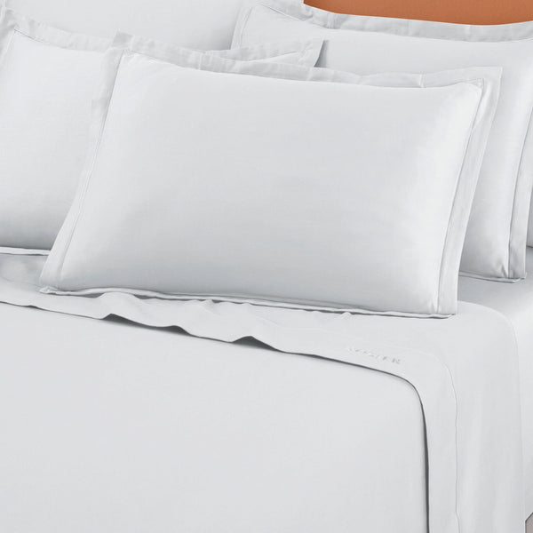 Drap Plat Satin De Coton - Blanc 01 - Uni 1 Baratta
