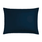 Set di 2 federe in raso di cotone - Blu 11 - Tinta unita