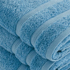 Set de 2 toallas y 2 toallas de baño - Azul cielo - Vague