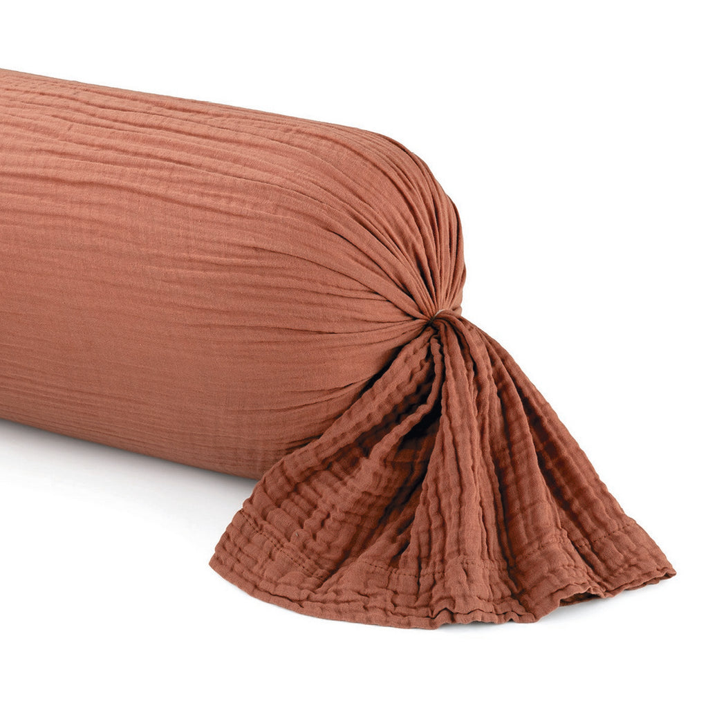 Taie De Traversin Gaze De Coton - Terracotta 02 - Uni