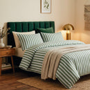 Édredon Avec Glands Satin De Coton - Vert / Bleu - Lorine