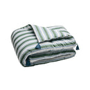 Édredon Avec Glands Satin De Coton - Vert / Bleu - Lorine