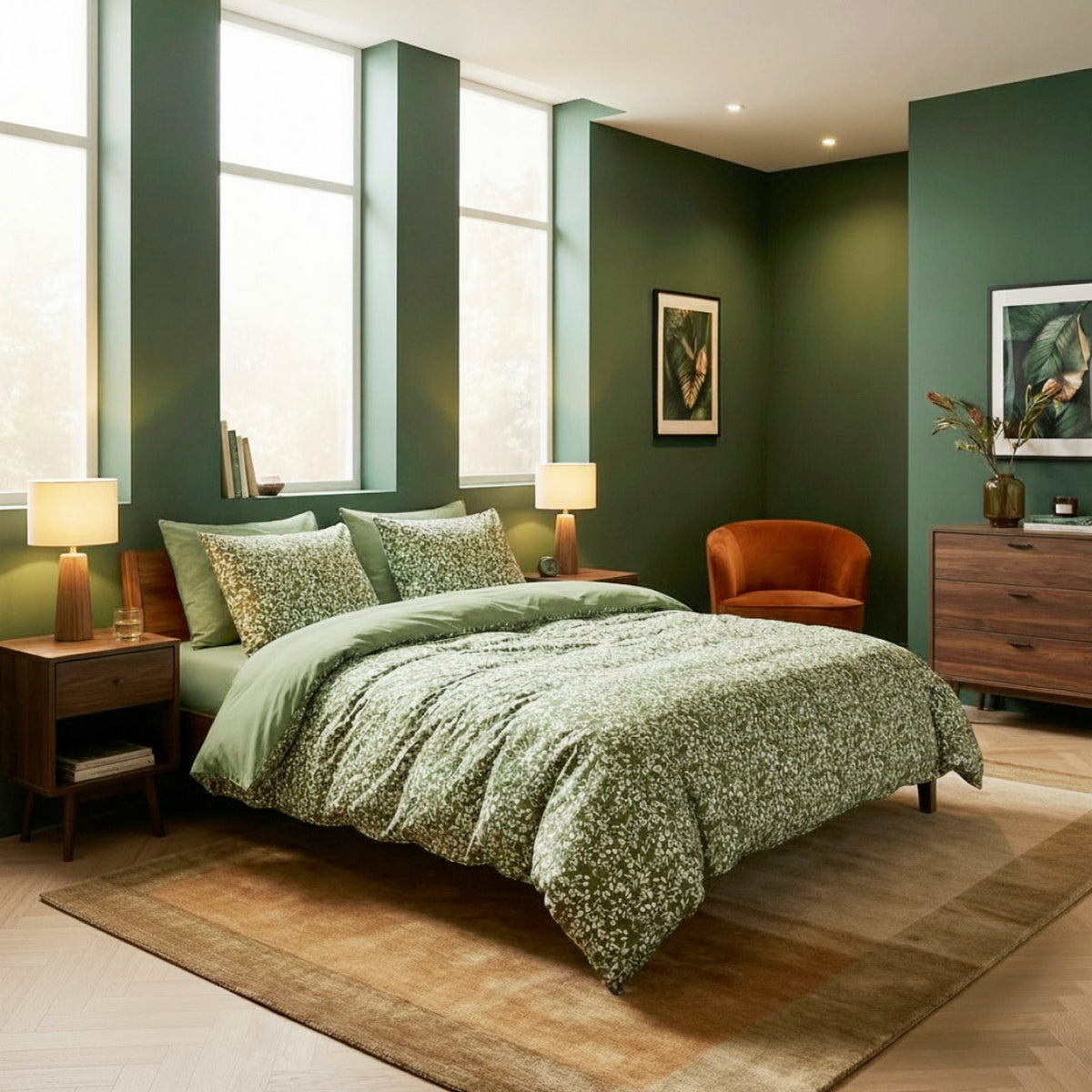 Drap-Housse Satin De Coton - Vert 11 - Uni