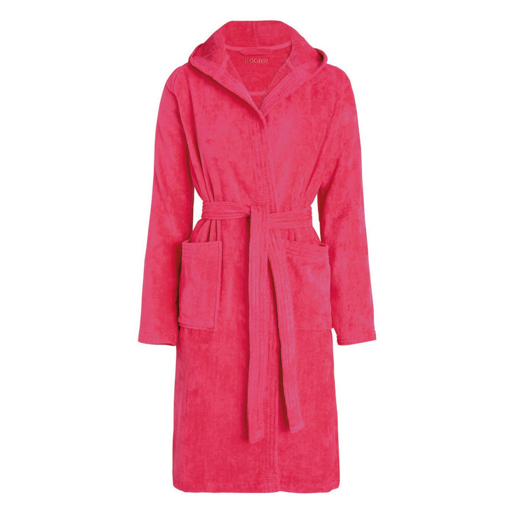 Hooded Bathrobe - Fuchsia - Plain